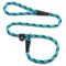 Mendota Products Slip Leash 1/2 x 6' Black Ice Turquoise - Poudre Pet and Feed Supply
