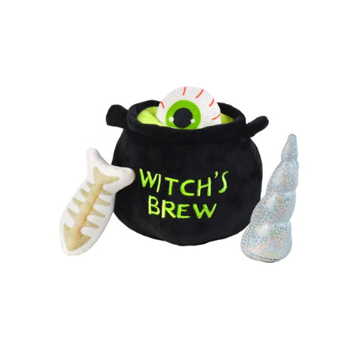 Patchwork Pet Cauldron With Objects Dog Toys Poudre Pet & Feed Supply