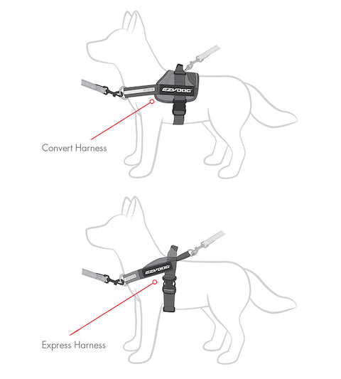 EzyDog UpFront D-Ring Leash Attachment Medium 38mm - Poudre Pet and Feed Supply