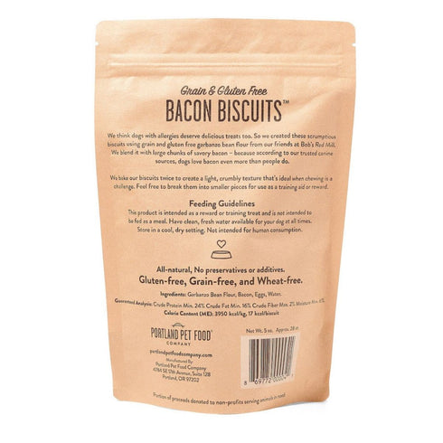 Portland Pet Grain & Gluten-Free Bacon Biscuits Dog Treats 5oz - Poudre Pet & Feed Supply 2