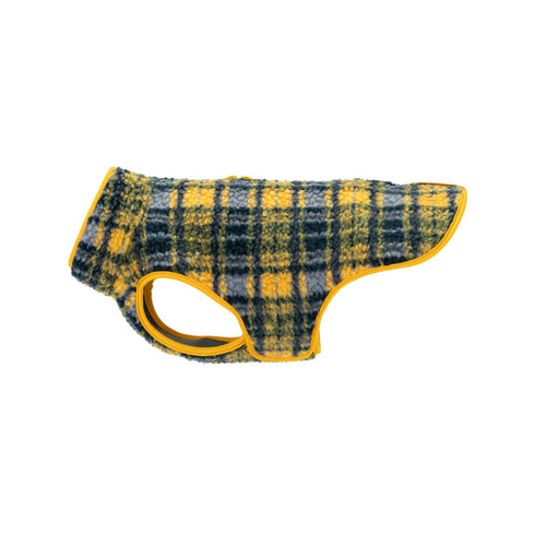 RC PETS Dog Tundra Fleece, Marigold Plaid, Size 28, 28"x31" - 38" - Poudre Pet and Feed Supply