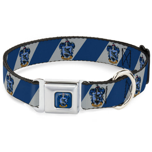 Buckele-Down RAVENCLAW Crest Full Color Blue Seatbelt Buckle Collar 16-23"