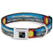 BUCKLE-DOWN Collar - Colorado Mount Evans Vivid Landscape/Colorado Flag Icon