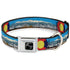 BUCKLE-DOWN Collar - Colorado Mount Evans Vivid Landscape/Colorado Flag Icon