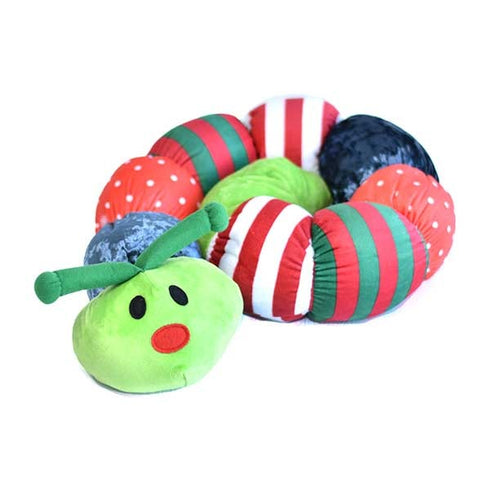 PatchWork Pet Holiday Ornaments Caterpillar 43" Dog Toys Poudre Pet & Feed Supply