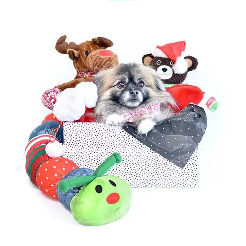 PatchWork Pet Holiday Ornaments Caterpillar 43" Dog Toys Poudre Pet & Feed Supply 4