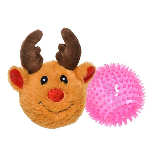 PatchWorkPet Pricklet Reindeer 4" Dog Toy