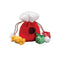 Patchwork Pet Santa Bag with Presents & Candy 10" Dog Toy Poudre Pet & Feed Supply
