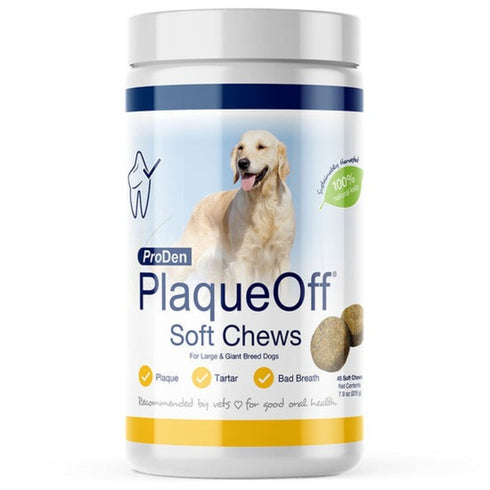 VSI ProDen PlaqueOff Soft Chews with Natural Kelp Large & Giant Breed Dog Soft Chew Dry 90ct - Poudre Pet and Feed Supply