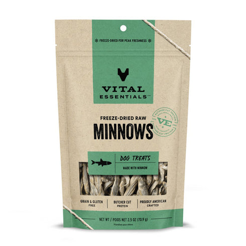 Vital Essentials Freeze-Dried Minnows Dog Treats 2.5oz - Poudre Pet and Feed Supply
