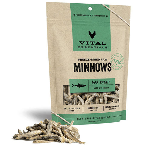 Vital Essentials Freeze-Dried Minnows Dog Treats 2.5oz - Poudre Pet and Feed Supply