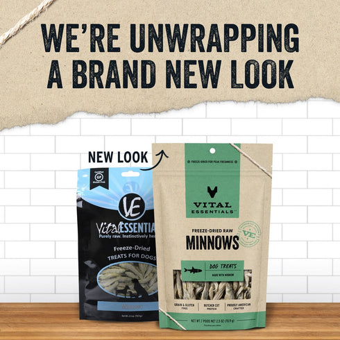 Vital Essentials Freeze-Dried Minnows Dog Treats 2.5oz - Poudre Pet and Feed Supply