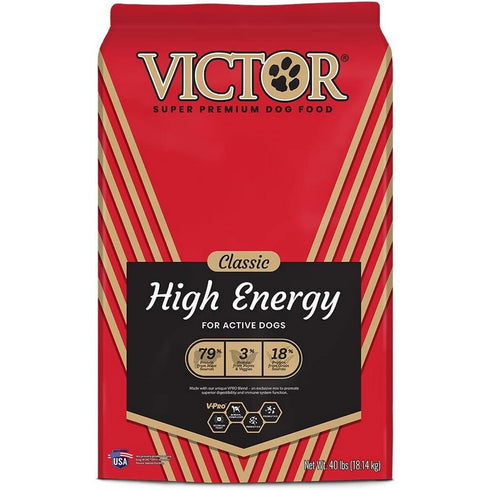 Victor High Energy Dry Dog Food 40lb - Poudre Pet & Feed Supply