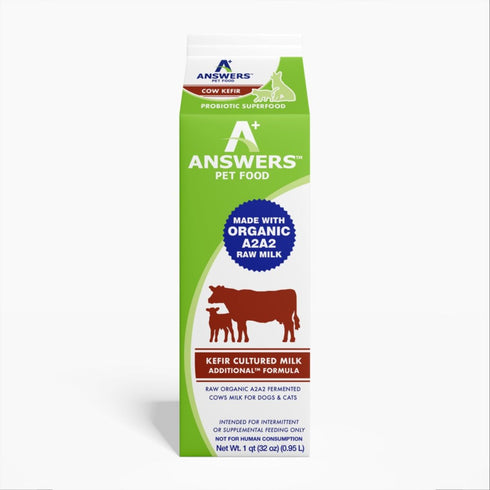A+ Answers Fermented Raw Cow Milk Kefir 1 Quart - Poudre Pet & Feed Supply
