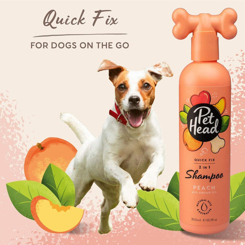 VSI Pet Head Dog Shampoo & Conditioner Peach Scent Wet Pet Shampoo 16 fl oz - Poudre Pet and Feed Supply