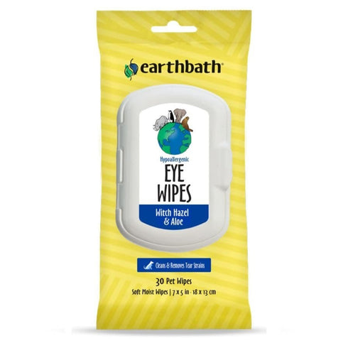 Earthbath Hypoallergenic Hazel & Aloe Eye Wipes 30Ct - Poudre Pet and Feed Supply