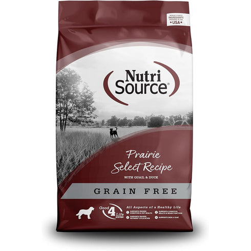 NutriSource Grain Free Prairie Select Recipe Dry Dog Food 26lb Bag