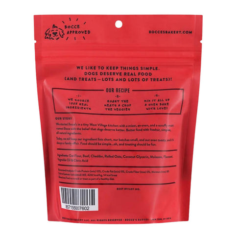 Bocce's Bakery Say Moo Beef & Cheddar Training Dog Treats 6oz