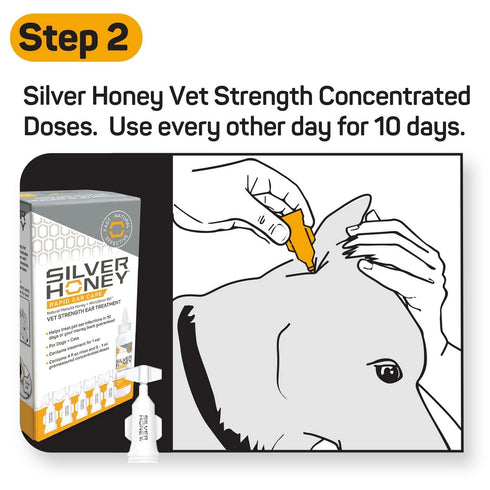 VSI Absorbine Silver Honey Vet Strength 2 Step Ear Treatment - Poudre Pet and Feed Supply