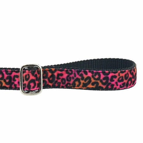 2Hounds Design Wild Kitty Pink Velvet Dog Leash 6' - Poudre Pet & Feed Supply 2