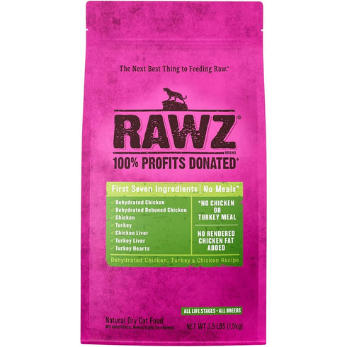 Rawz Chicken Turkey Dry Cat Food 3.5lb - Poudre Pet & Feed Supply
