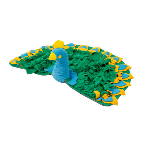 Injoya Peacock Snuffle Dog Feeding Mat 9.06''
