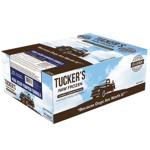 Tucker's Frozen Pork Bison Pumpkin Dog Food 20lb - Poudre Pet & Feed Supply