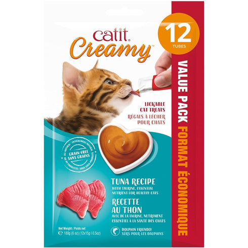 Catit Creamy Tuna Cat Treats 12 Pack poudrefeed.com