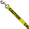 Buckle-Down Pet Caution Dog Leash Yellow Black 1/2" x 4' - Poudre Pet & Feed Supply