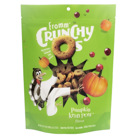 Fromm Crunchy O's Pumpkin Kran Pow Dog Treats 26oz Poudre Pet & Feed Supply