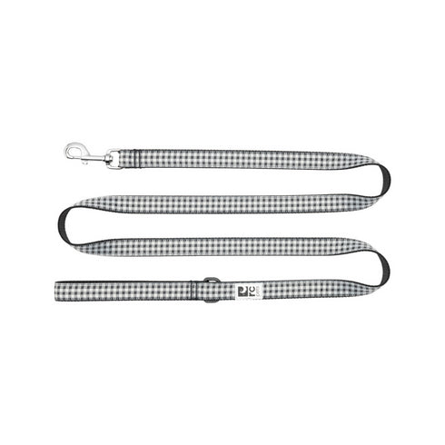 RC PETS Dog Leash, Black Gingham, 3/4"x6' - Poudre Pet and Feed Supply
