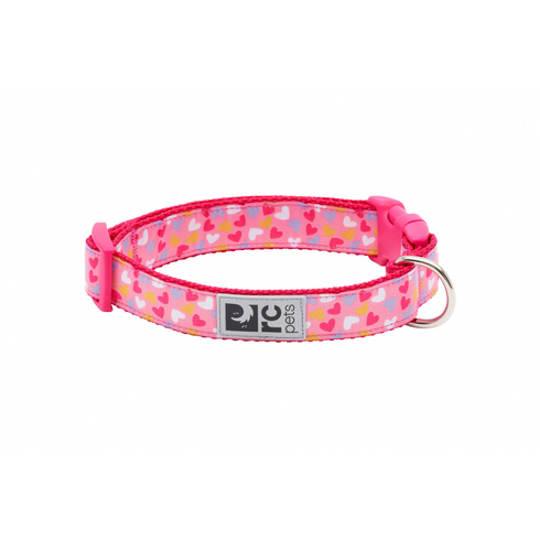 RC PETS Dog Clip Collar, Lil Heart, S, 3/4"/ 9" - 13" - Poudre Pet and Feed Supply