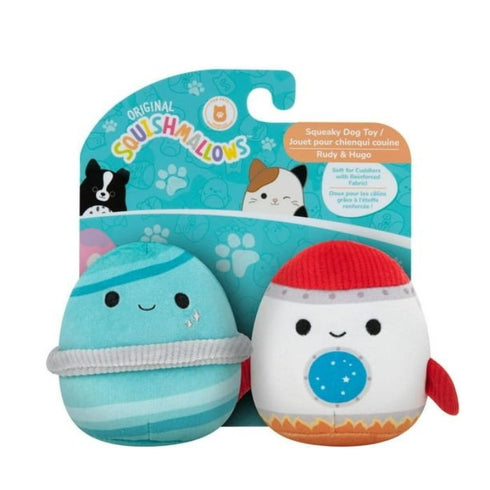 Squishmallows Squeaky Pet Toys Dog Toy 2-Pack Rudy & Hugo - Poudre Pet & Feed Supply