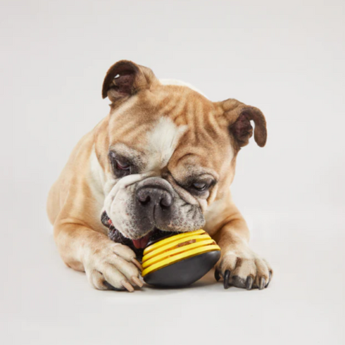 Bark Super Chewer Busy Bee Wobble Dog Toy