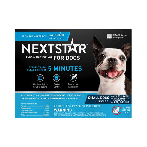 NextStar Flea and Tick Prevention for Dogs 5-22lb 3Ct - Poudre Pet & Feed Supply