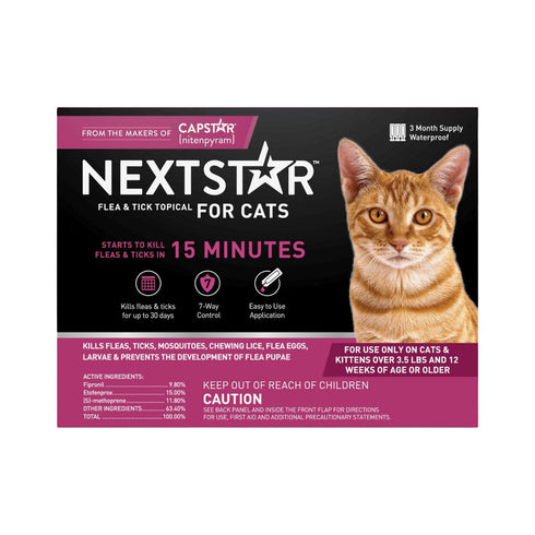 NextStar Flea and Tick Prevention for Cats 3Ct - Poudre Pet & Feed Supply