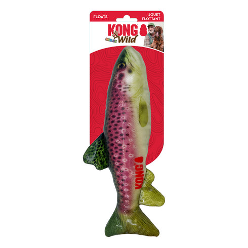 Kong Shieldz Wildz Fish Trout Dog Toy M