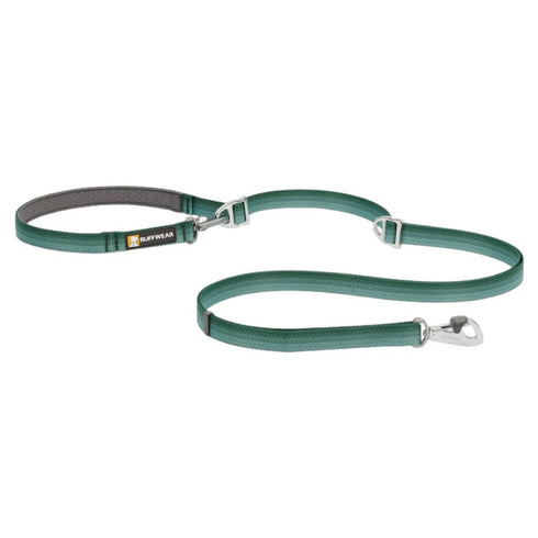 RuffWear Switchbak Double-Ended Dog Leash 7' River Rock Green - Poudre Pet & Feed Supply