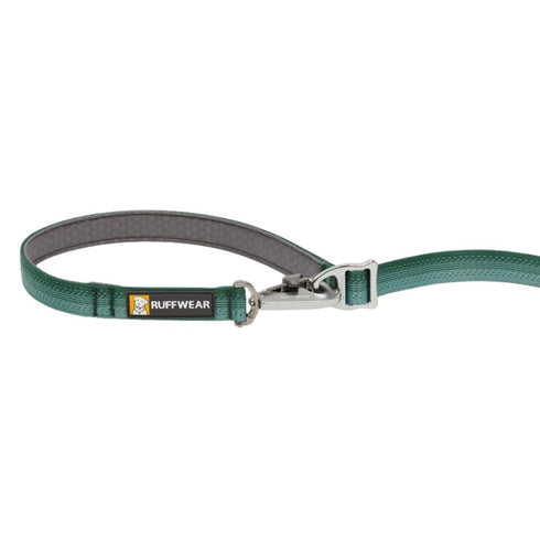 RuffWear Switchbak Double-Ended Dog Leash 7' River Rock Green - Poudre Pet & Feed Supply 4