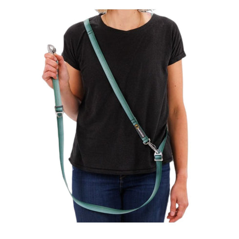 RuffWear Switchbak Double-Ended Dog Leash 7' River Rock Green - Poudre Pet & Feed Supply 7