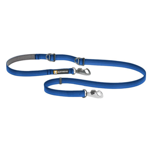 RuffWear Switchbak Double-Ended Dog Leash 7' Blue Pool - Poudre Pet & Feed Supply 2