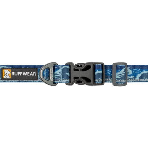 RuffWear Crag Reflective Dog Collar 20-26" Midnight Wave - Poudre Pet & Feed Supply 2