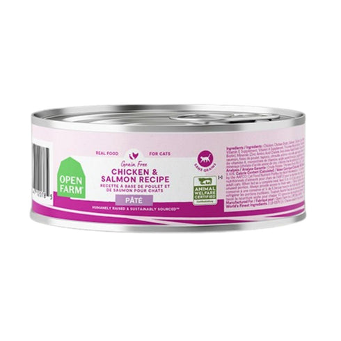 Open Farm Chicken & Salmon Pate Wet Cat Food 2.8oz Poudre Pet & Feed Supply