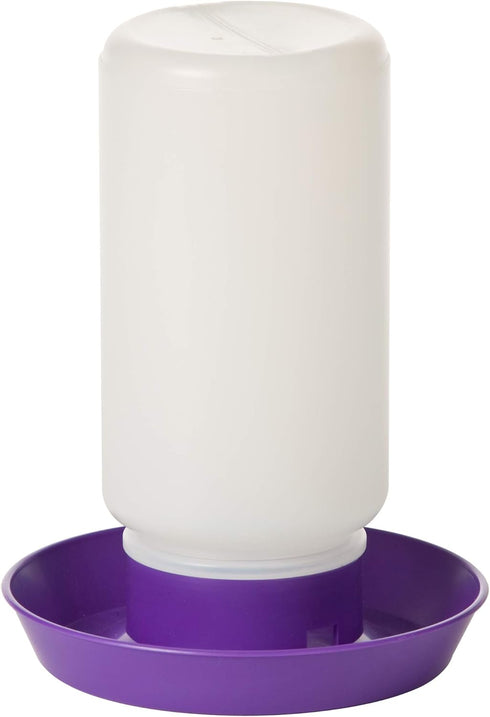 Little Giant Mason Jar Screw-On Poultry Purple Waterer Base for Birds