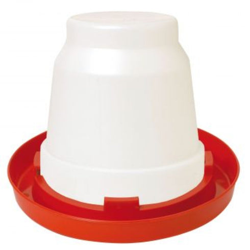 Little Giant Red Plastic Poultry Fount for Birds 1gal