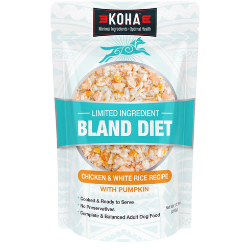 Koha Limited Ingredient Bland Diet Chicken & White Rice Dog Food 12.5oz Poudre Pet & Feed Supply