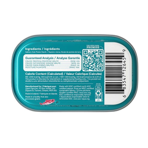 Open Farm Salmon & Cod Dog Food Topper 4.59oz - Poudre Pet & Feed Supply 2