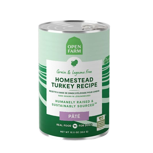 Open Farm Homestead Turkey Grain Free Pate Wet Dog Food 12.5oz - Poudre Pet & Feed Supply