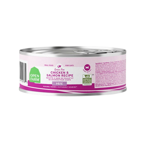 Open Farm Chicken & Salmon Grain Free Pate Wet Cat Food 5.3oz - Poudre Pet & Feed Supply