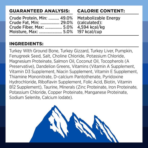 Bixbi Rawbble Freeze-Dried Turkey Cat Food 10oz - Poudre Pet & Feed Supply 3